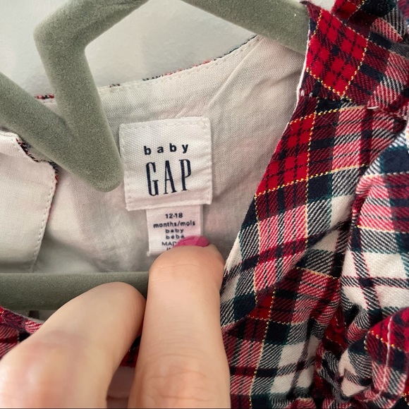 Gap | Baby Gap plaid red dress 12-18 months - Picture 4 of 5